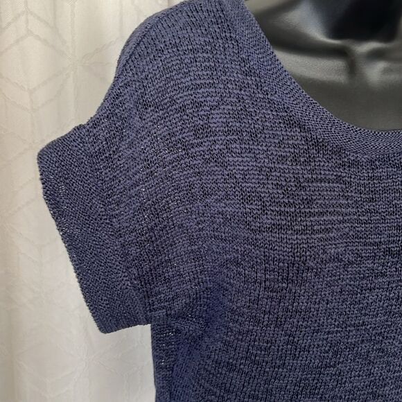 WD.NY Loose Knit Short Sleeve Top Sweater - Picture 3 of 8